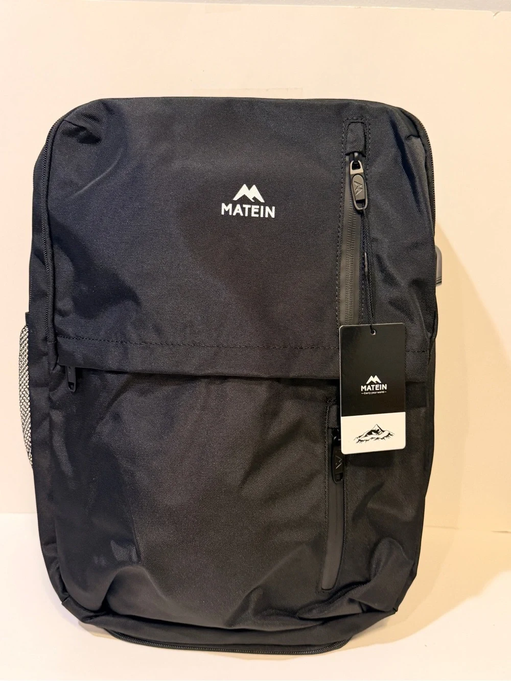 NWT Matein Black Backpack - Durable Travel & Commuter Bag